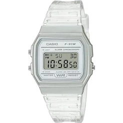 Relógio Casio Vintage Digital F-91WS-7DF Branco