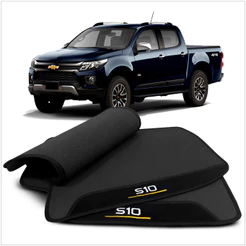 Tapete Emborrachado S10 Cab Dupla 2019 20 A 2024 Preto 3pçs Preto