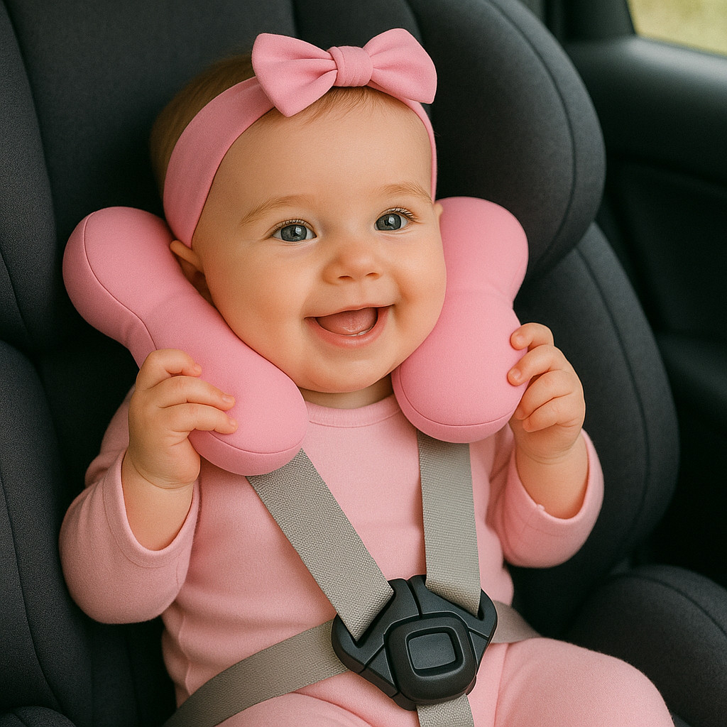 Almofada de Pescoço Bebê Com Apoio Cabeça Cadeirinha Almofada de pescoço infantil — imagem 2 de 2