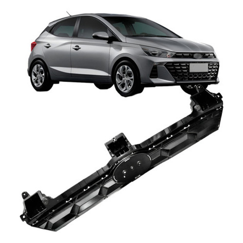 Grade Radiador Para Hyundai Hb20 2023 2024 Preto Brilhante