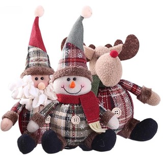 Boneco de Papai Noel/Moço de Neve para Decoração de Mesa de Natal