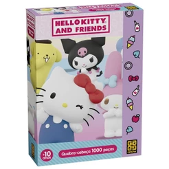Quebra-cabeça 1000 peças Hello Kitty and Friends