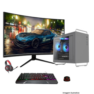 Pc Gamer Tiny Ryzen 5 5600GT 16gb DDR4 1Tera NVMe Monitor 23 Curvo c/WIFI em Oferta na Shopee