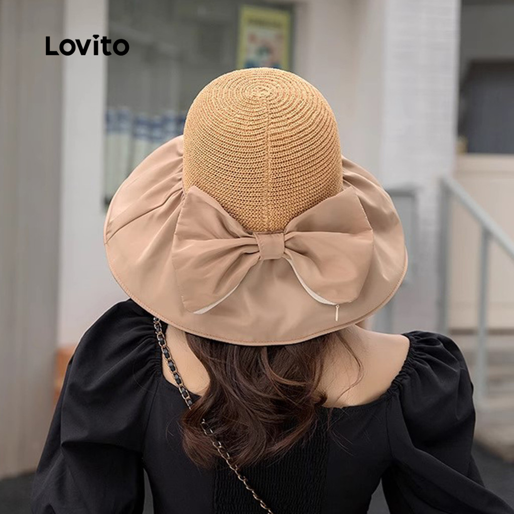 Detalhes do Lovito Chapéu Elegante Clássico e Versátil LFA95X039