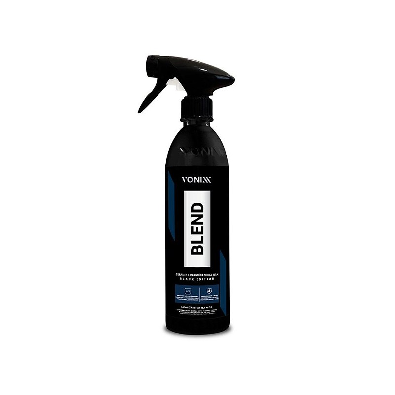 Cera Liquida Hibrida Carnauba e Silica BLEND CERAMIC & CARNAUBA SPRAY WAX BLACK EDITION Spray 500ml Vonixx