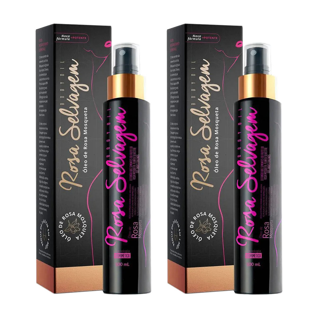 Kit 2 Und Óleo de Rosa Mosqueta Rosa Selvagem 100ml