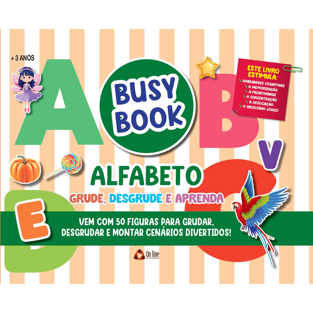 Busy Book Alfabeto Grude, Desgrude e Aprenda 3 em Oferta na Shopee