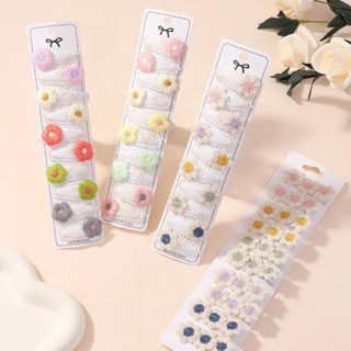 10 Pçs/Set Adorável Bebê Grampo De Cabelo Mini Flor Grampos Para Criança Crianças Menina BB Clipes Headwear Acessórios O em Oferta na Shopee