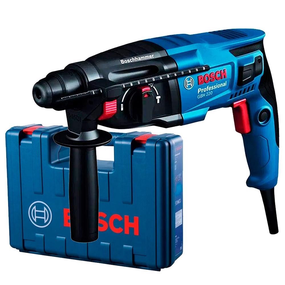 Martelete Perfurador Rompedor SDS-PLUS 720W 2.3KG com Maleta GBH 220 BOSCH - Home & Living