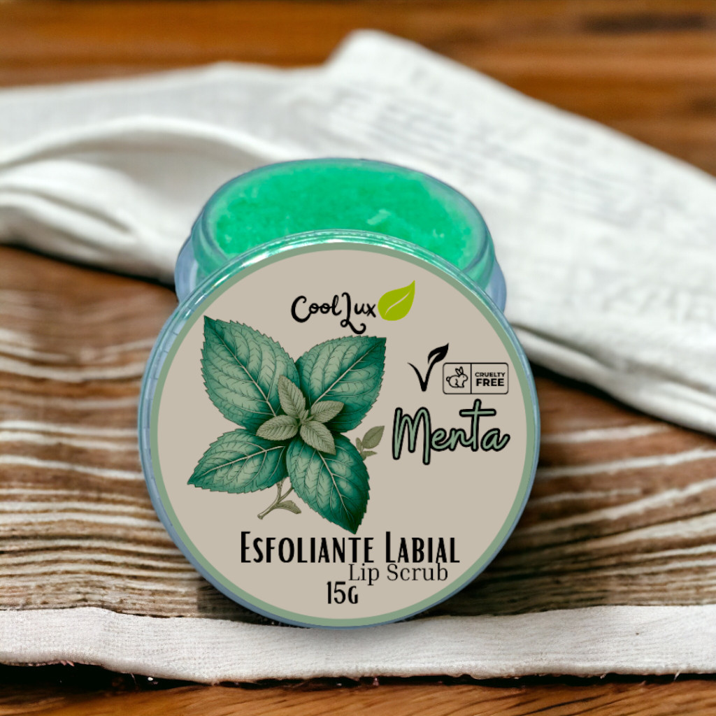Esfoliante Labia Lip Scrub Maracujá Morango Menta  Natural Feito da fruta Vegano 15G