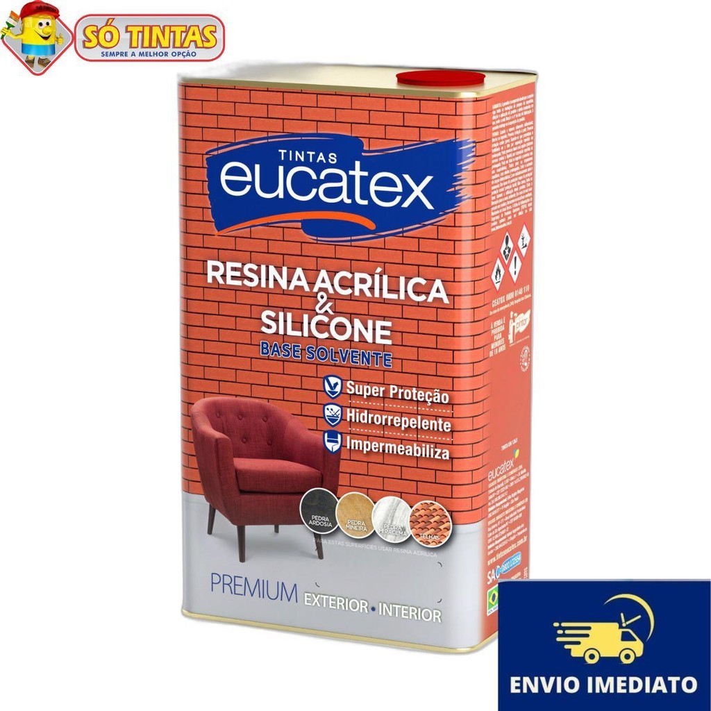 Silicone Hidrorrepelente Impermeabilizante Eucatex 5L em Oferta na Shopee