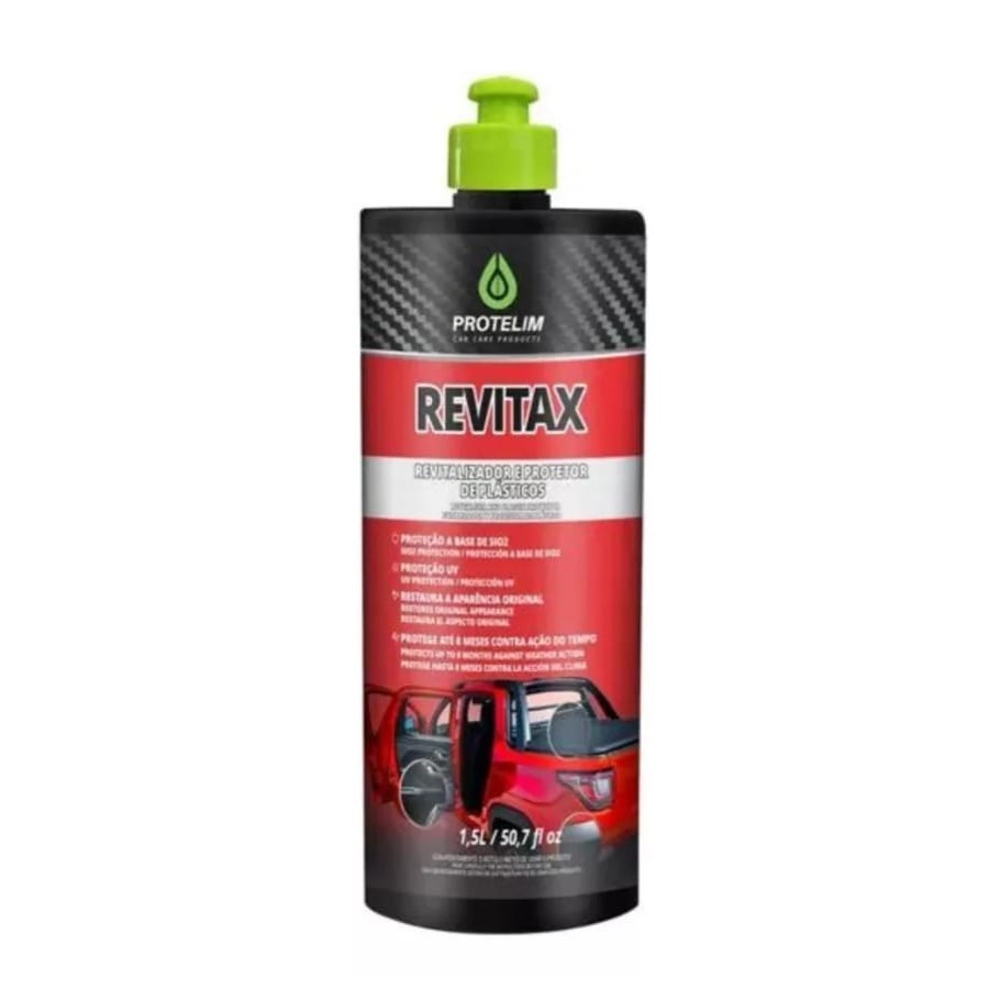 Revitax Protelim Revitalizador De Plasticos Com Sio2 1,5l em Oferta na Shopee