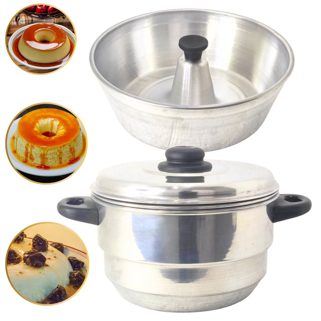 Forma Assadeira Para Pudim Grande Em Alumínio Banho Maria em Oferta na Shopee