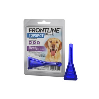 Antipulgas e Carrapatos Frontline TopSpot Cão G 20 a 40kg em Oferta na Shopee