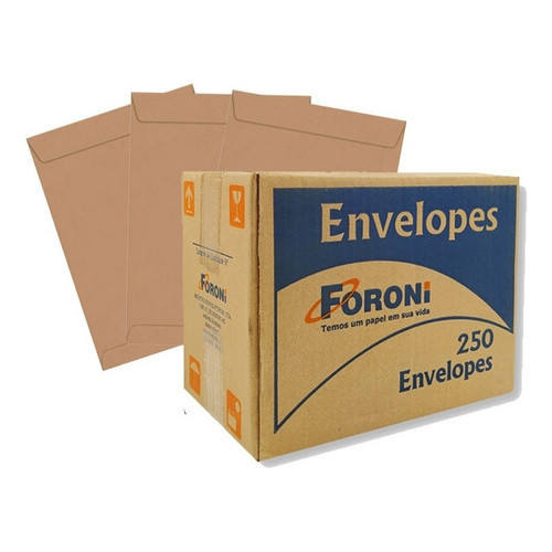 Caixa de Envelope Kraft Pardo Natural A4 Ofício 229X324mm 80g C/ 250 unidades em Oferta na Shopee