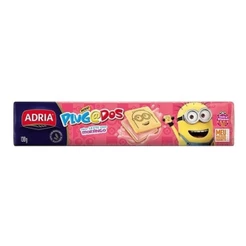 Adria Biscoito Plugados Quadrado Morango