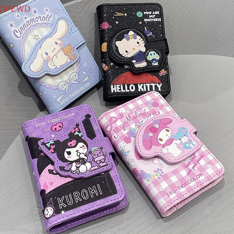 [OPEWD] Cartão Bolsa Couro Multi Slot Manga Para Anime Hellokitty Carteira Porta JJO em Oferta na Shopee