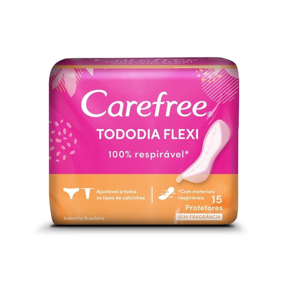 Protetor Diário Carefree Todo Dia Flexi sem Perfume 15 Unidades em Oferta na Shopee