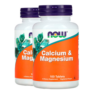 Kit 2x Cálcio e Magnésio Now Foods 500/250mg 100 Tabs Importado/Made in Usa em Oferta na Shopee