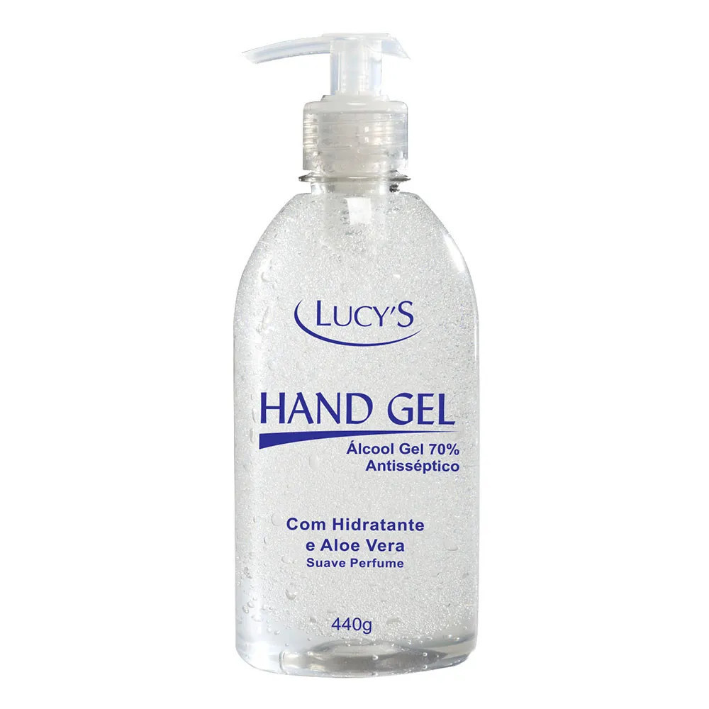 Álcool Gel 70% – Antisséptico - Com Hidratante e Aloe Vera 440g Lucys
