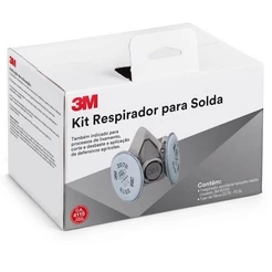 Kit Respirador Mascara 6200 para Solda 3M