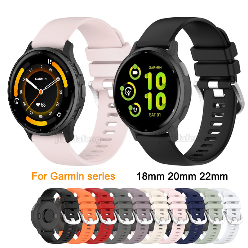 Pulseira De Substituição De Silicone , 18mm 20mm 22mm , Para Garmin Venu 4 3 3s 2 plus Vivoactive 6 5 4 Forerunner 570