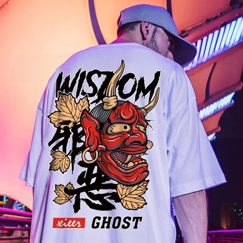 Camiseta Básica Carranca Algodao Wisdom Ghost Modelo Novo