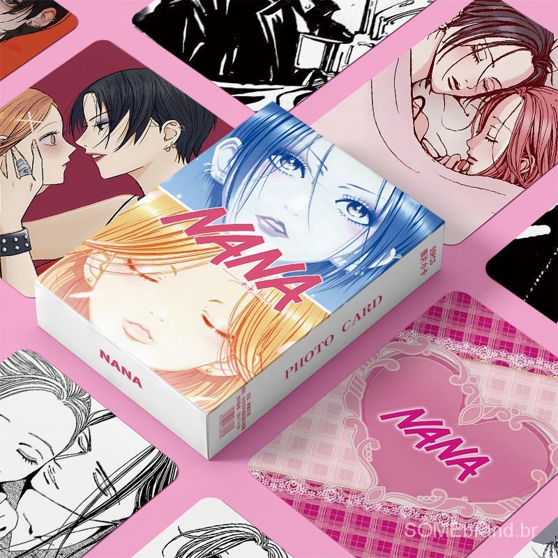 [Em Estoque] Anime 55pcs NANA Laser LOMO Card Oosaki Nana Komatsu Nana Arredores de cartão pequeno