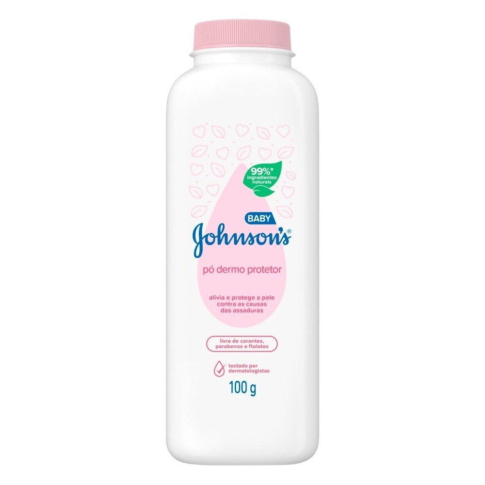 Talco Dermo Protetor Johnson's Baby 100g - Mom & Baby