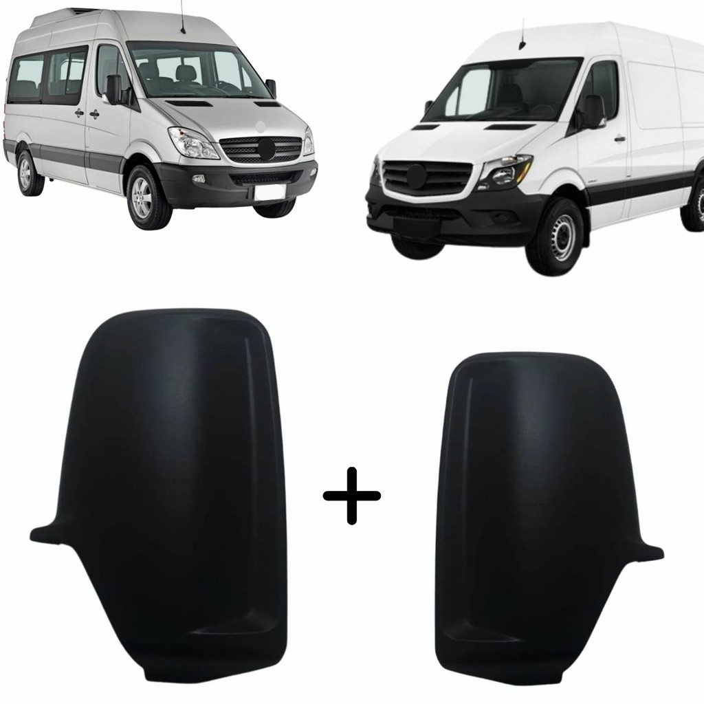 Kit Par Capas Retrovisor para Sprinter 2013 à 2019 e Sprinter 2020/ Chassis Retrovisor Braço Longo