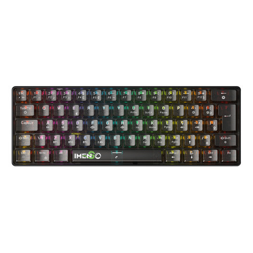 Teclado Mecânico Gamer RGB Sem Fio Compacto Imenso