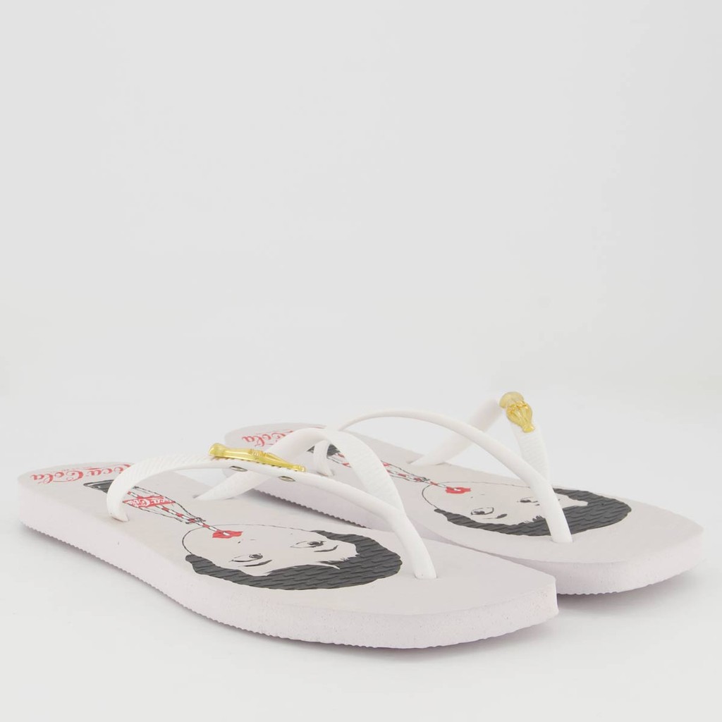Detalhes do Chinelo Coca Cola Londres Square Feminino