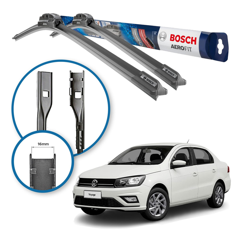 Par De Palheta Bosch Vw Voyage G2 2016 2017 2018 2019 2020 em Oferta na Shopee