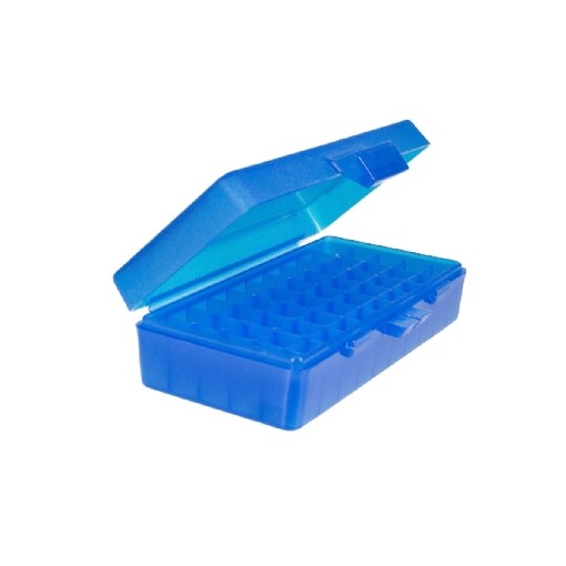 Caixa para Munição Falcon Armas Azul - 50 Munições .380 -.9mm - .22lr Com adaptador  (Não acompanha) em Oferta na Shopee