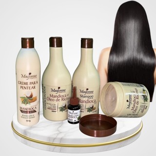 KIT Shampoo Capilar Mandioca Tratamento Para Cabelo Mandioca - Monte seu Kit (6 Produtos) em Oferta na Shopee