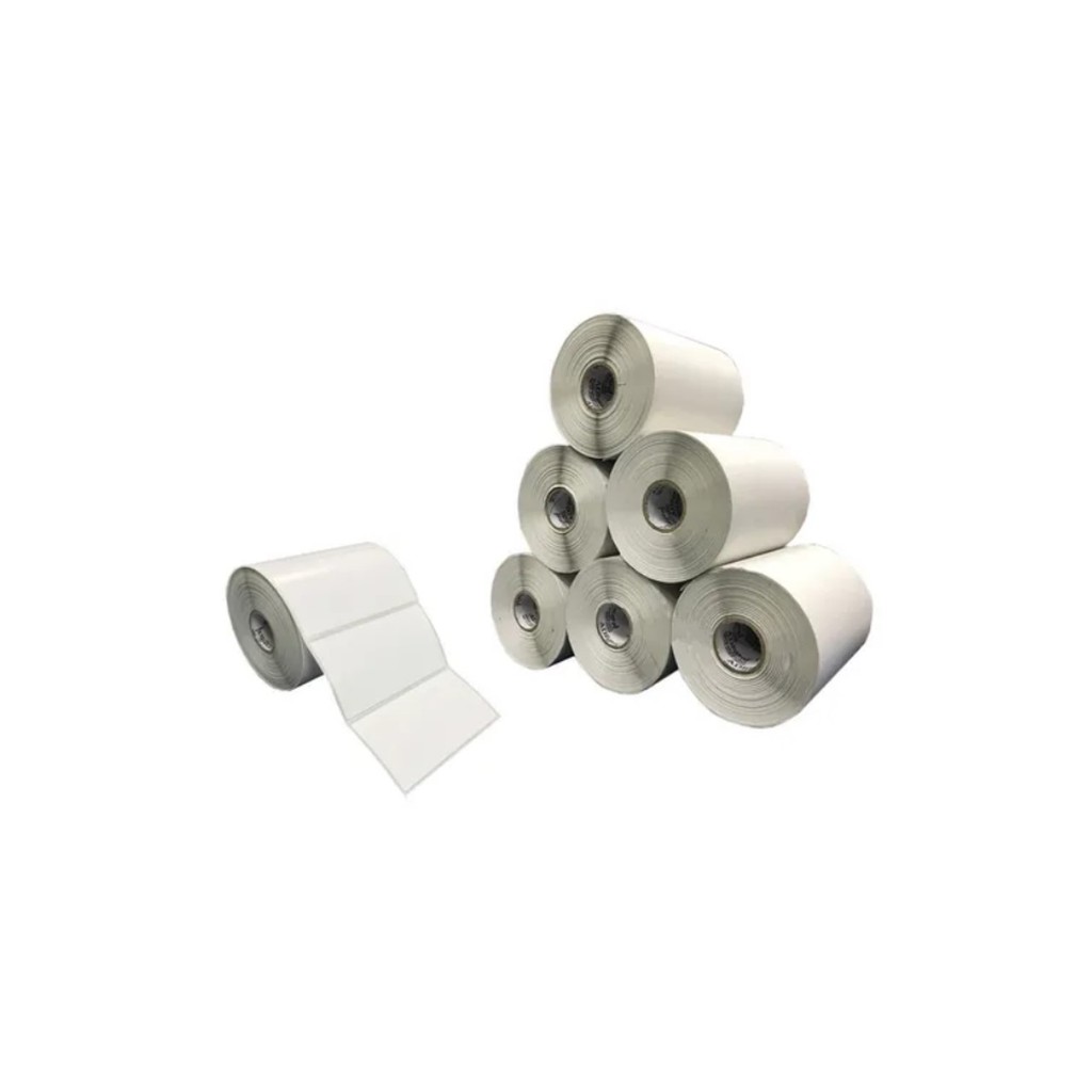 1 Rolo Etiqueta 10x6 100x60 Bopp Adesiva Zebra Argox Elgin Cor Branco