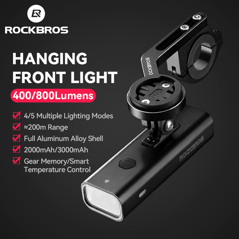 ROCKBROS Luz De Elevação De Bicicleta 400/800/1000/1500/3000 Lumens Farol À Prova D'água Para Suspensa Acessórios em Oferta na Shopee
