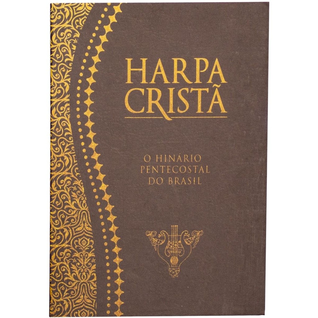 Harpa Cristã Popular | Letra Normal | Tamanho médio | Marrom em Oferta na Shopee