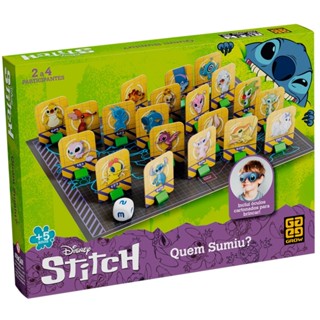JOGO DE TABULEIRO QUEM SUMIU? STITCH GROW PERSONAGENS DISNEY CRIANÇA DIVERSÃO INFANTIL ALIENS MESA em Oferta na Shopee