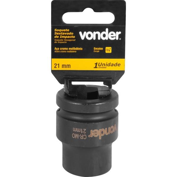 Soquete Sextavado de Impacto Encaixe 3/4" 21mm Vonder em Oferta na Shopee