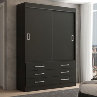 Guarda-Roupa Solteiro Ushuaia 2 Portas 6 Gavetas em Oferta na Shopee