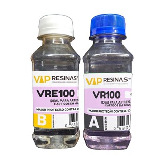 Vidro Líquido Epóxi Proteção UV VR100 P/Resinas VipResinas em Oferta na Shopee