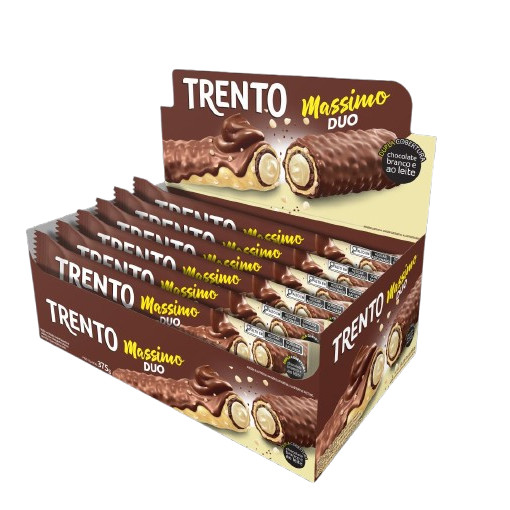 Chocolate Trento Massimo Duo Com 15 Unidades De 25g em Oferta na Shopee