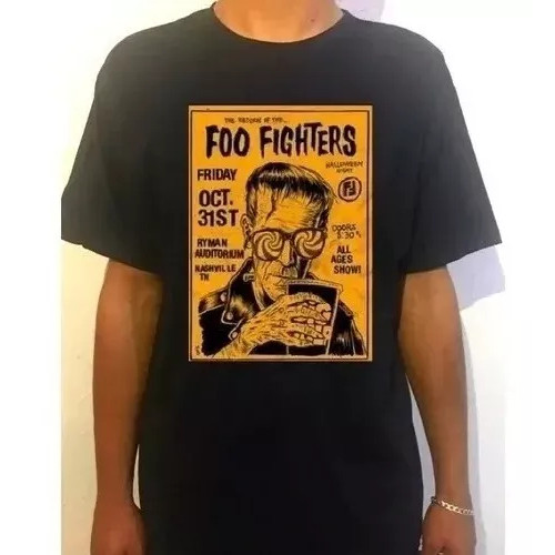 Camiseta Camisa Poster Show Banda Foo Fighters