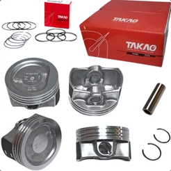 Jogo Pistao Com Aneis Fox Gol Golf Polo Saveiro Voyage 1.6 8v Ea111 Flex 2008 A 2020
