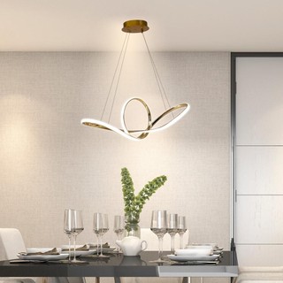 Luminaria Lustre Pendente Led De Teto Sala De Jantar Moderna Infinito 45w 3 Em 1 Bivolt