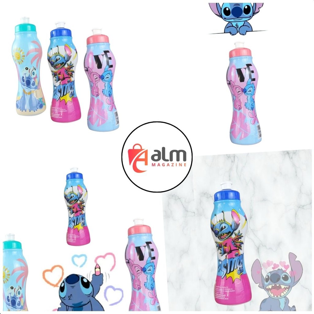 Squeeze Stitch Sleeve Pet 450ml Garrafa de Água