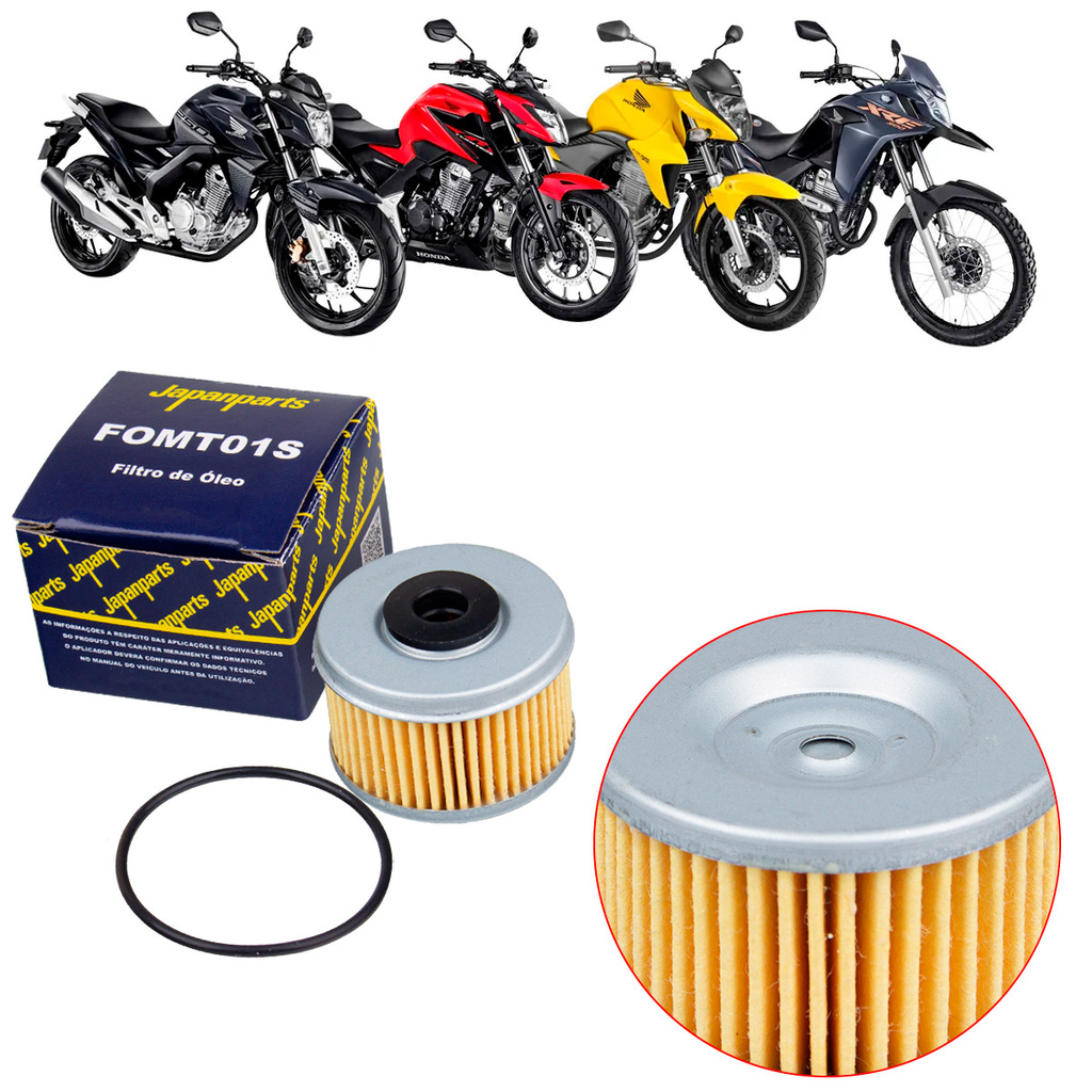 Filtro De Óleo Cb300 Xr300 Cbx250 Twister Falcon Tornado