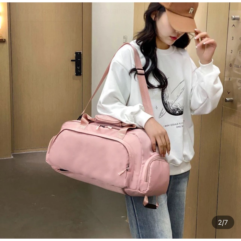 Bolsa Mala Esportiva Mochila Costa Transversal Fitness Treino
