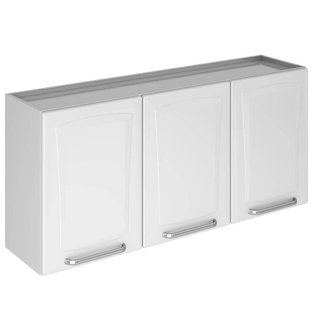 Armário Aéreo Para Lavanderia e Área de Serviço Itatiaia 3 Portas Tarcila Branco Neve em Oferta na Shopee